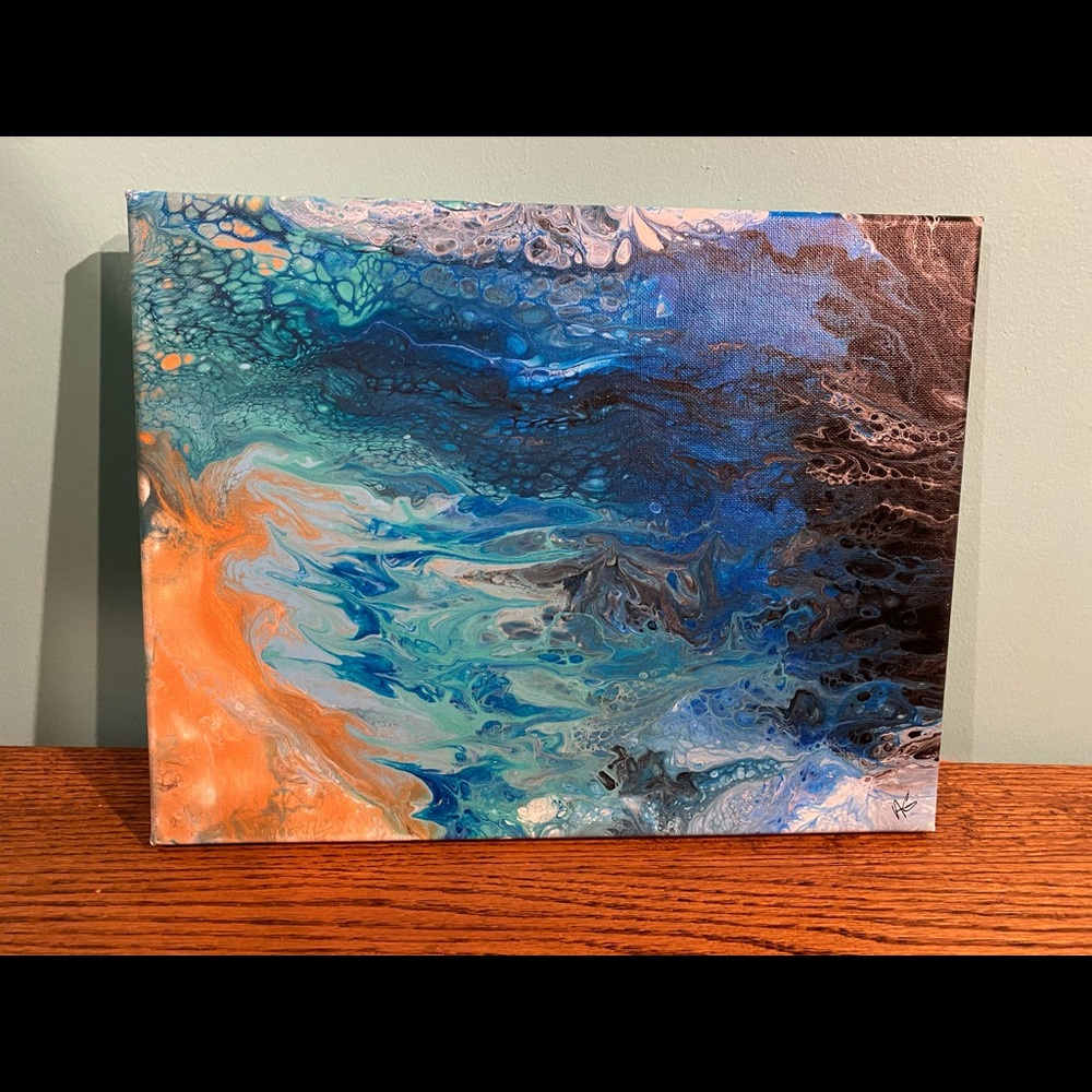 Acrylic pour painting/Fluid Art